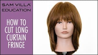 How To Cut Long Curtain Bangs / Curtain Fringe Tutorial