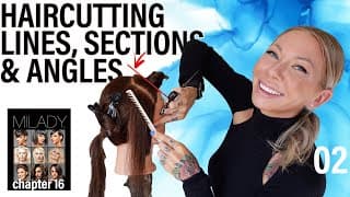 Haircutting Lines, Sections & Angles — Visual Guide