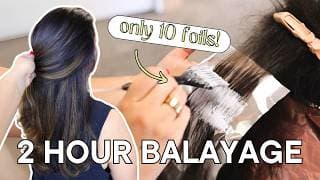 Fast & Easy Balayage | Foilayage with Root Shadow